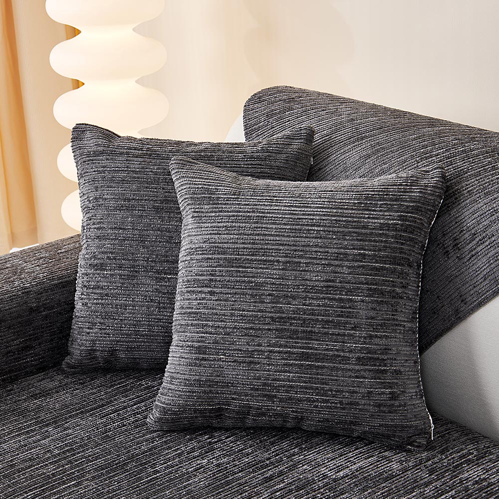 Simple Striped Chenille Anti-scratch Couch Cover