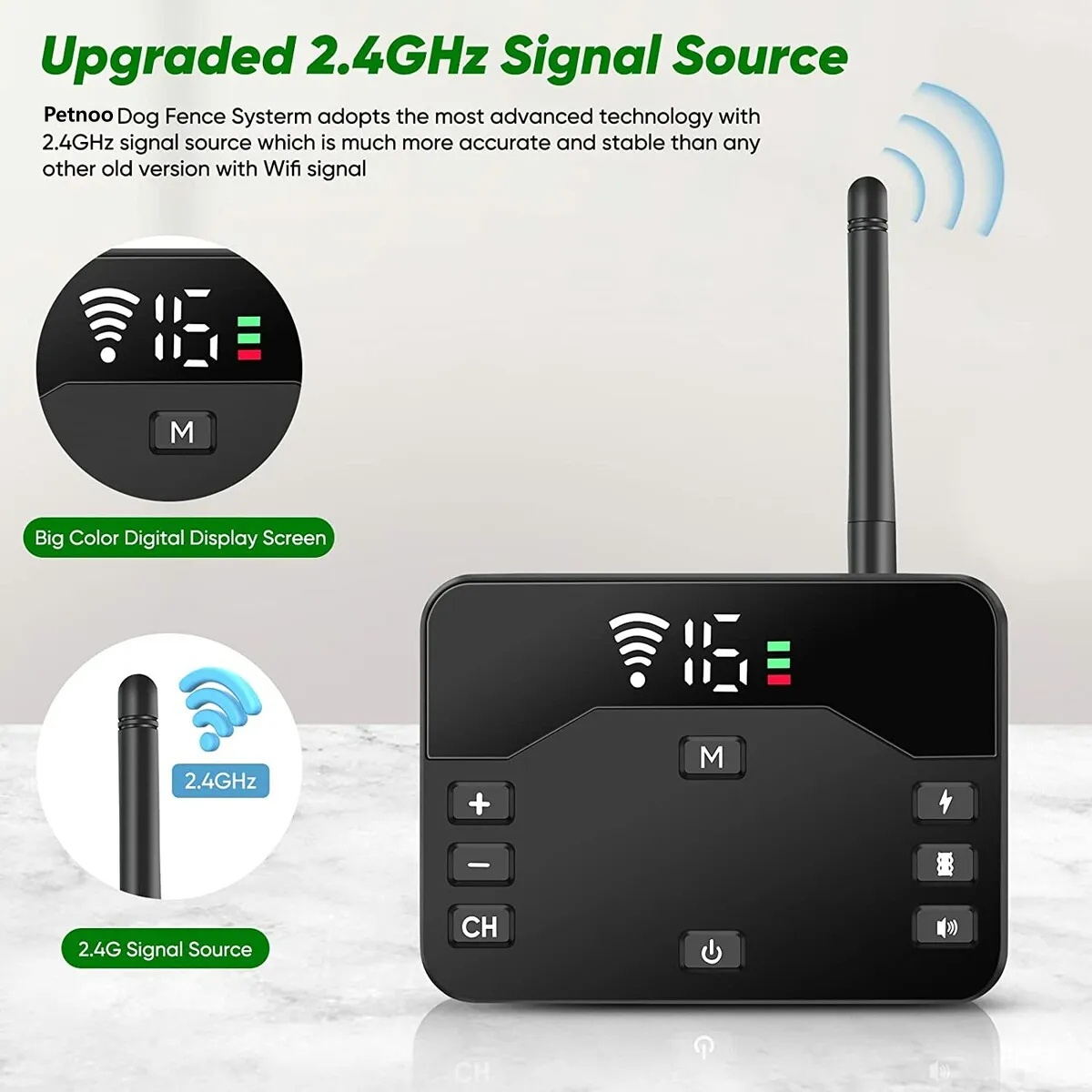 Training Collar & Wireless Fence 2-in-1 for Dog