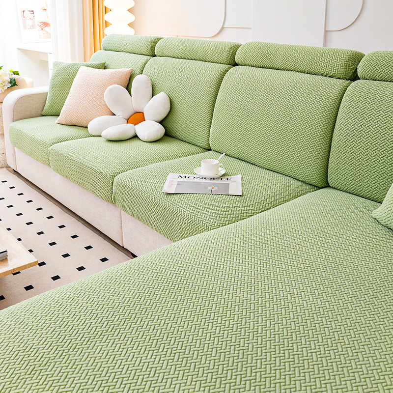 Super Stretch Sectional Geometrical Sofa Cover