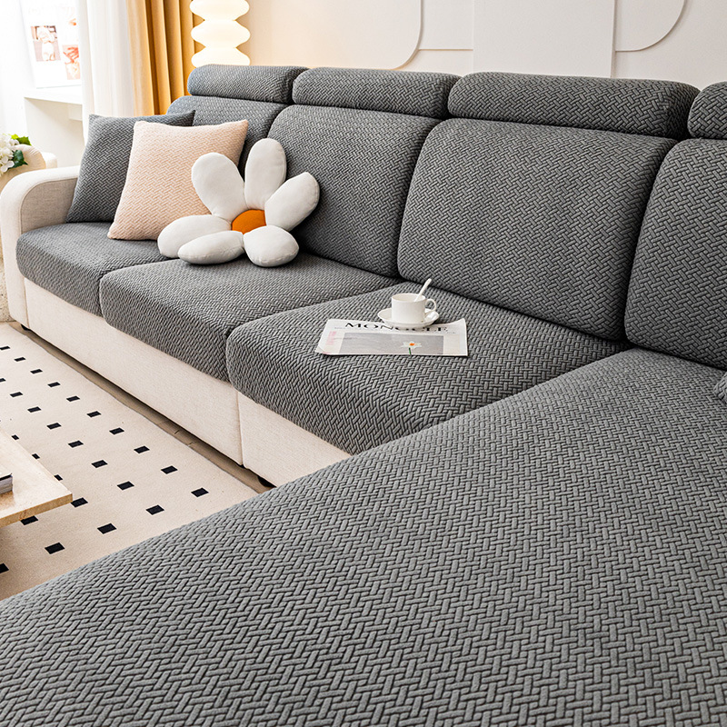 Super Stretch Sectional Geometrical Sofa Cover