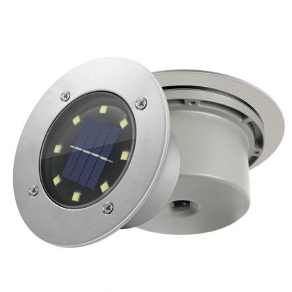 Solar Power Buried Light With 8LED Under Ground Lamp 