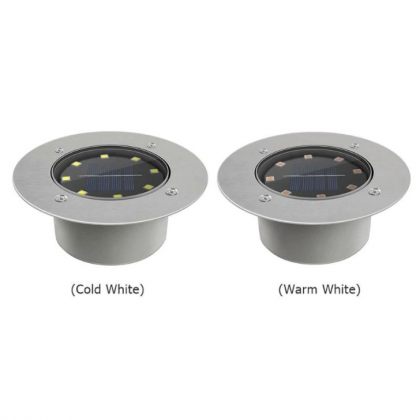 Solar Power Buried Light With 8LED Under Ground Lamp 