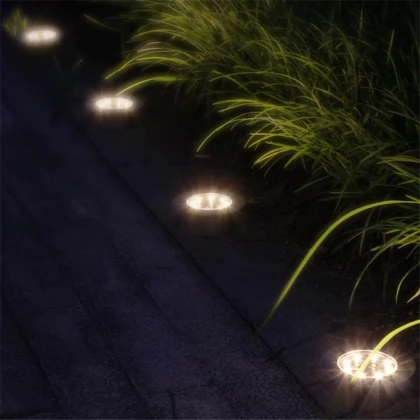 Solar Power Buried Light With 8LED Under Ground Lamp 