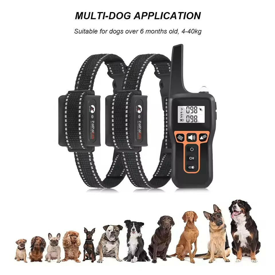 Rechargeable 1000m Waterproof Dog Training Collar