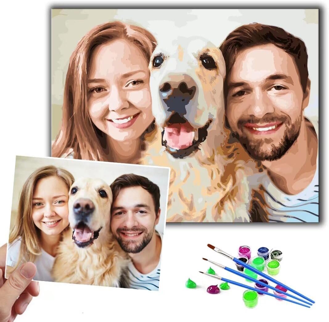 Personalized Photo Custom Diy Paint By Numbers Kits Interesting Gift