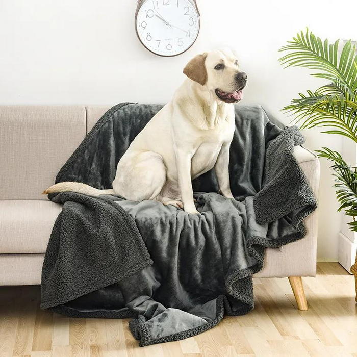 Paw Sherpa Waterproof & Leakproof Dog Blanket | Dog Bed Cover for Sofa, Couch Bed