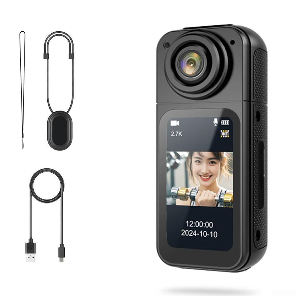 4K Body Cameras with Audio & Video Recording, Thumb Action Camera