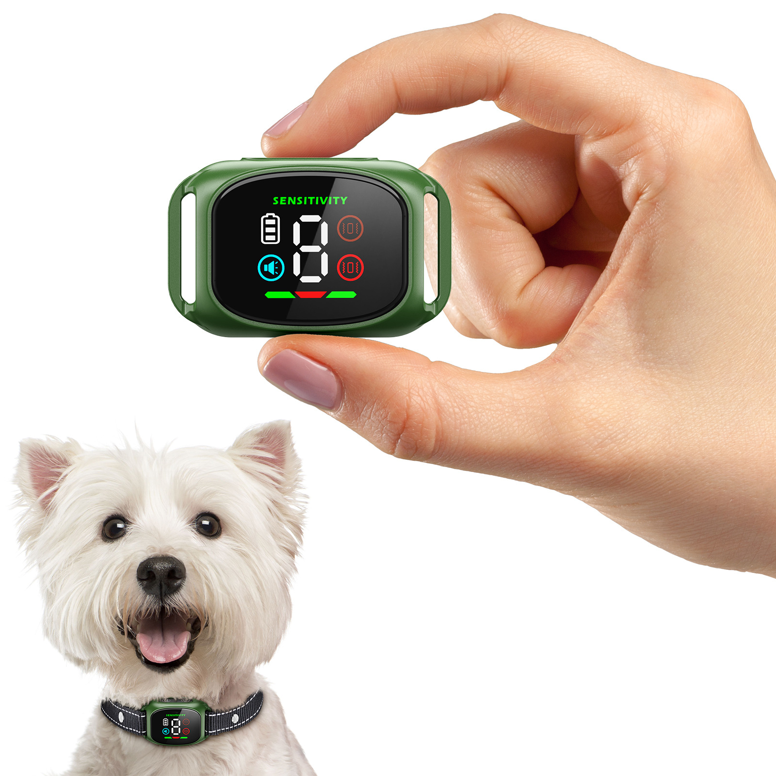 Anti Bark Collar for Dogs, No Shock Bark Collar, 4 Training Modes, Rechargeable Dog Barking Collar