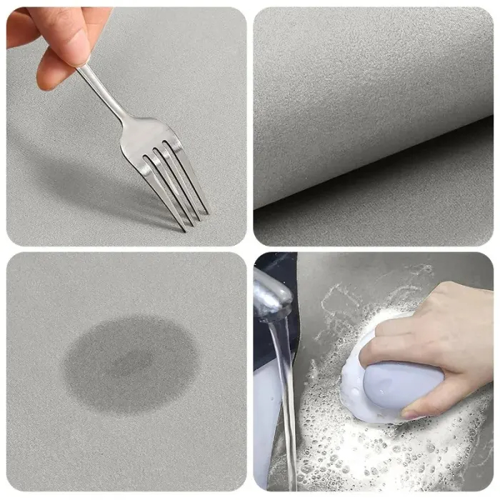 Royaleva Absorbent Anti-Slip Rug – Washable Diatomite Kitchen and Bathroom Mat
