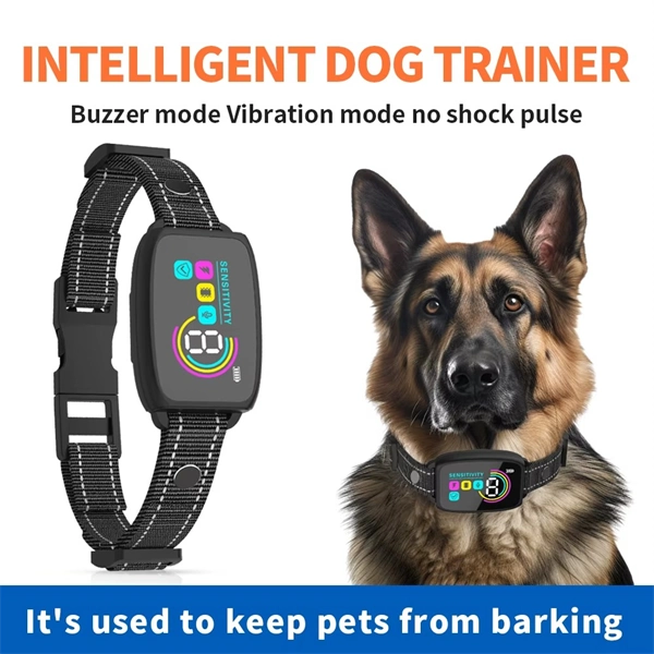 Smart Automatic Anti-Barking Dog Collar �?Rechargeable Bark Stopper with HD Digital Display, IP67 Waterproof, Safe & Effective Dog Training Collar