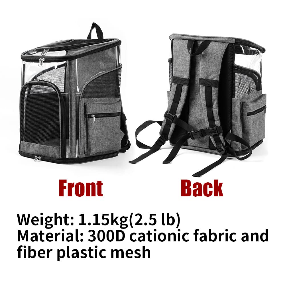 Cat Pet Carrier Backpack - Dog Puppy Travel Space Carrier Bag 