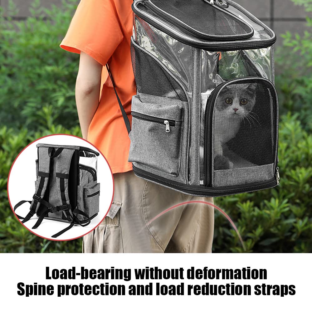 Cat Pet Carrier Backpack - Dog Puppy Travel Space Carrier Bag 