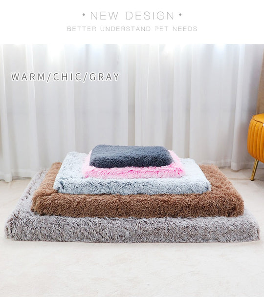 Calming Luxury Dog Bed Plush Dog Mattress, Orthopedic Memory Foam Dog Bed