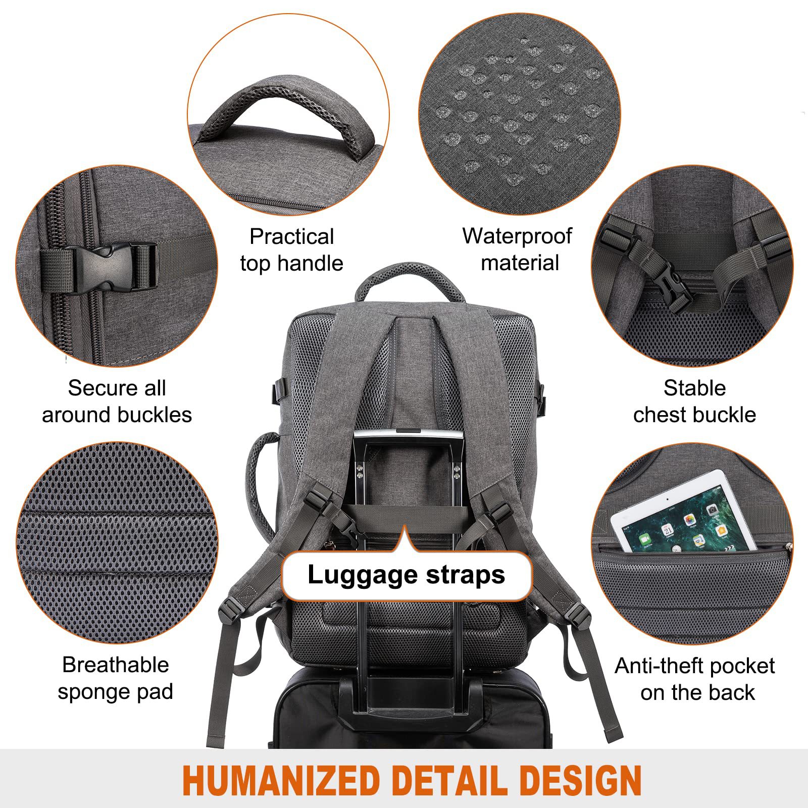 40L Travel Backpack - The Ultimate Carry-on Bag for Travelers