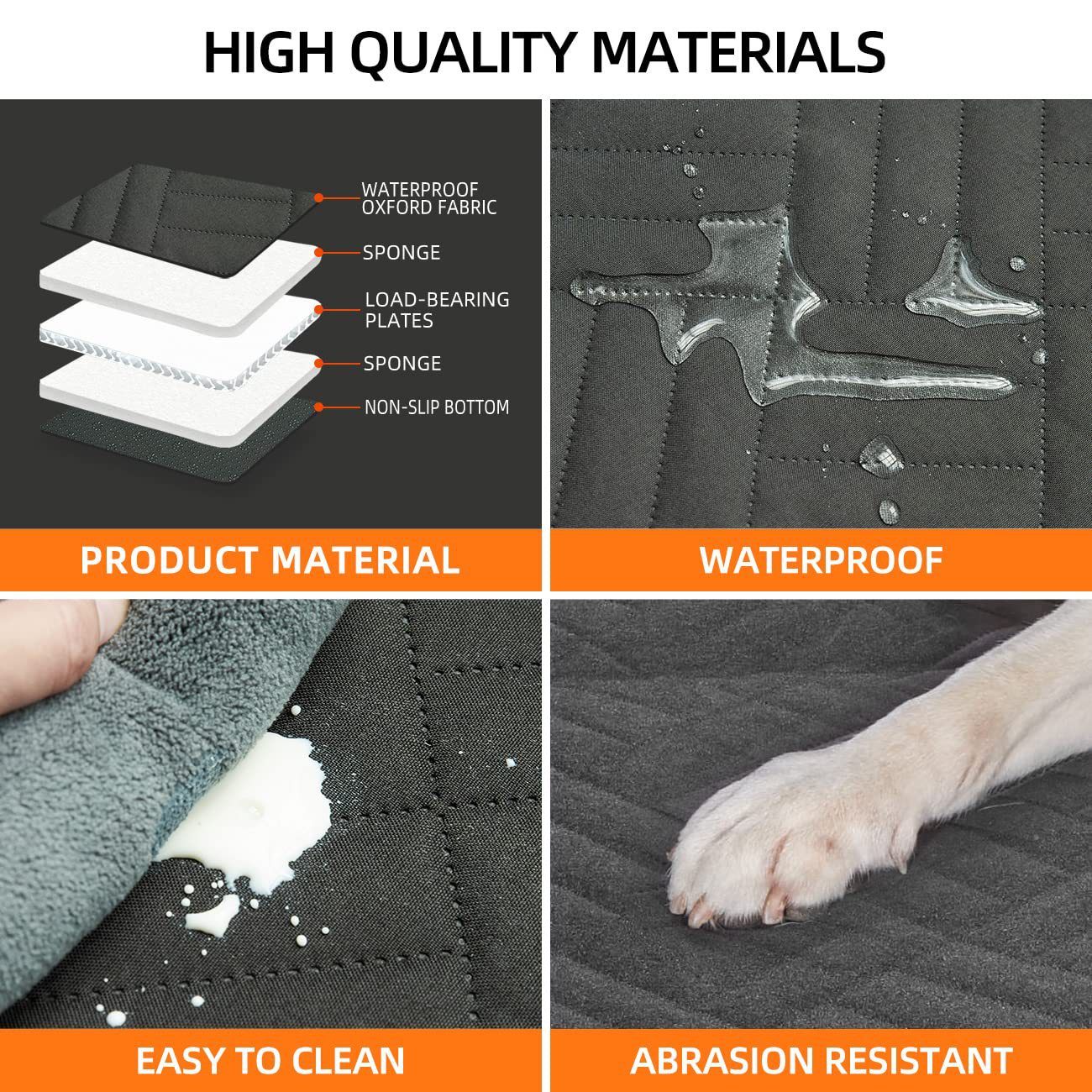 Hard Bottom Dog Car Seat Protector