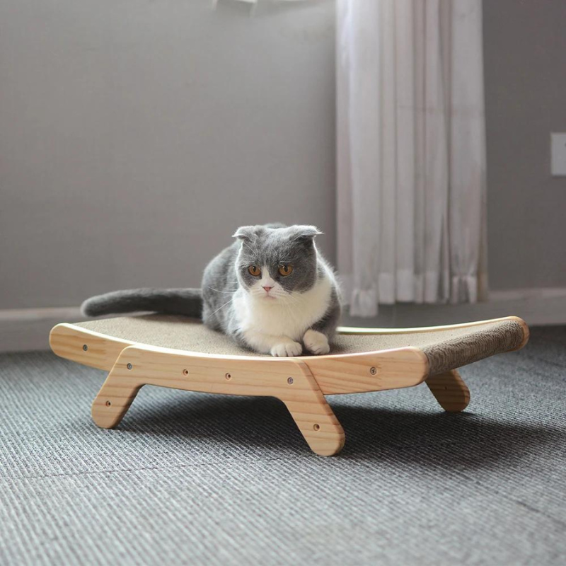 Scratch Slope - Solid Wood Framed Cat Scratcher