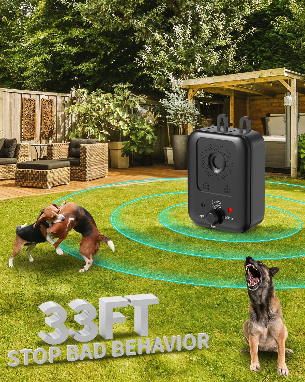 Anti Barking Devices, Auto Dog Bark Control Devices with 3 Modes