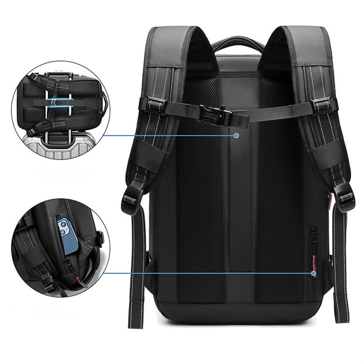 Backpack Vacuum – 60L Waterproof Anti-Theft Travel Bag