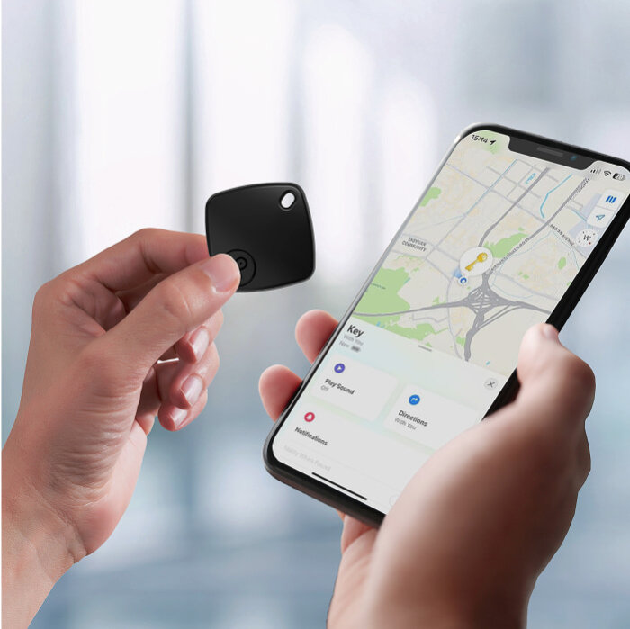 Smart GPS Tracker, AirTag for Real-Time Tracking, Geofencing, and Security