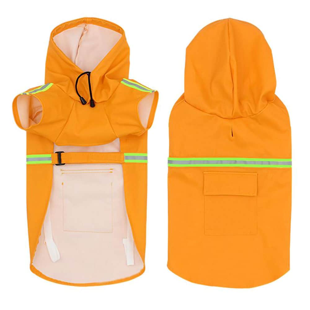 Dog Raincoat With Leash/Harness Port