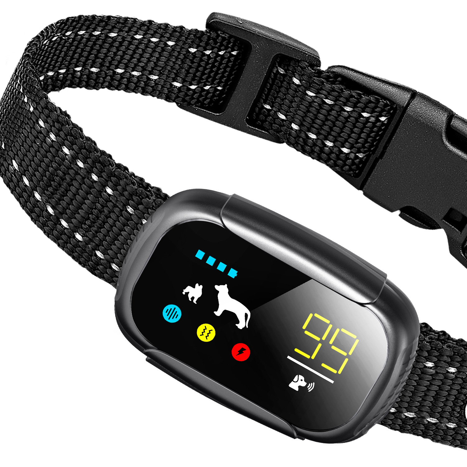 Anti Barking Dog Collars，Rechargeable Smart Bark Collar Harmless