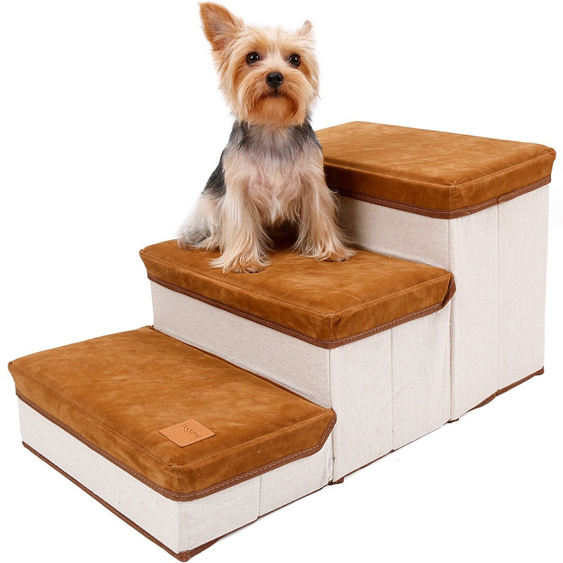 Premium Pet Fortable Steps with Storage and Lounge