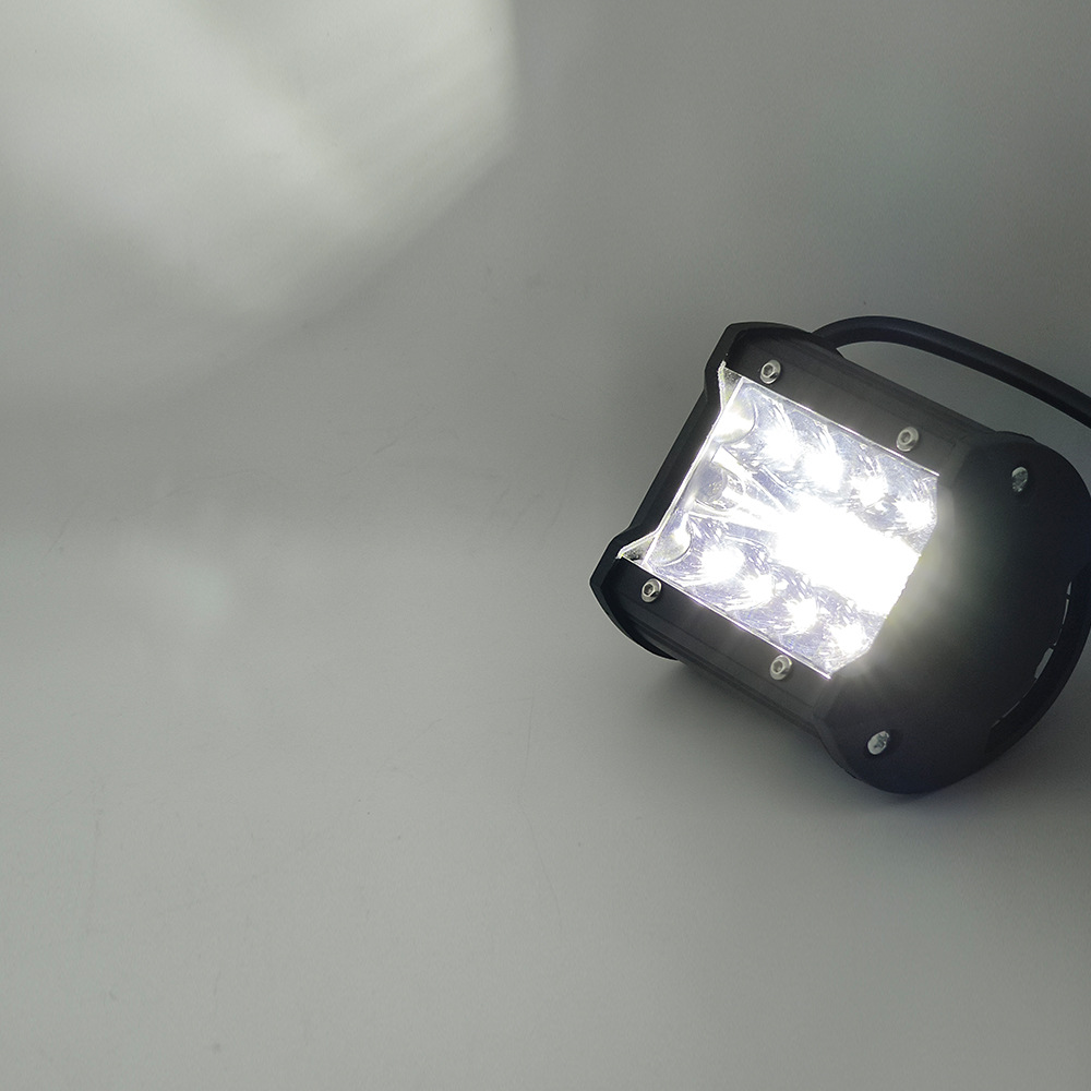 Cross-border off-road vehicle three-eye led 4 inch 60W external work lamp spotlight auxiliary maintenance modification