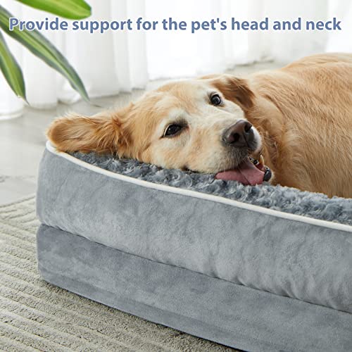Orthopedic Dog Beds for Large Dogs, Dog Bed with Removable Washable Cover