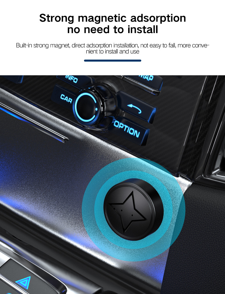GPS Tracker for Vehicles Strong Magnetic Car Vehicle Tracking Anti-Lost,  Multi-Function GPS Mini Locator