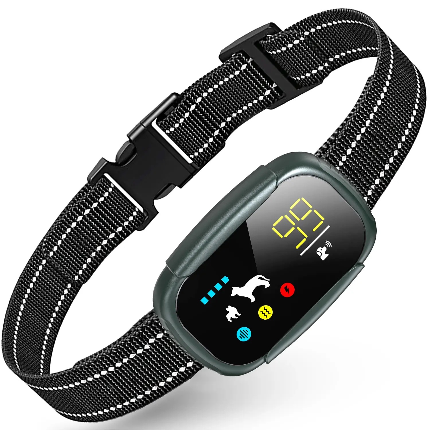 Anti Barking Dog Collars，Rechargeable Smart Bark Collar Harmless