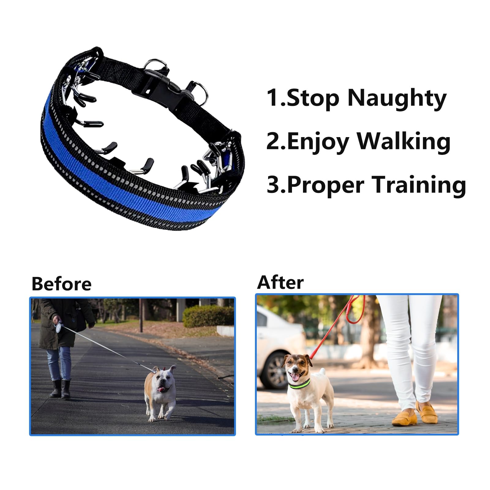 No Pull Dog Collar Dog Pinch Collarwith Quick Release Buckle