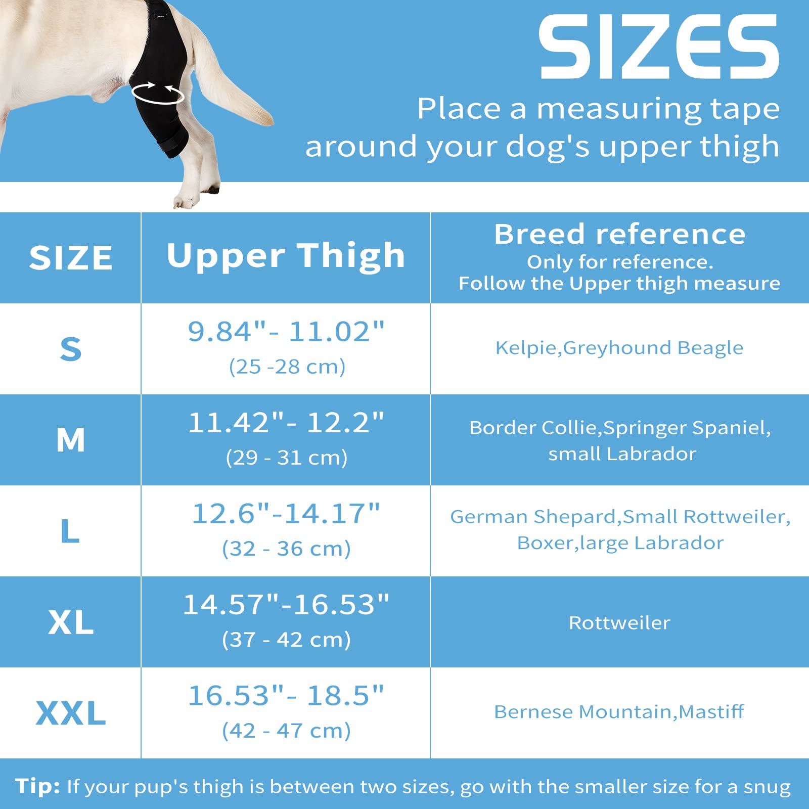 Dog Knee Brace, Dog Leg Brace for Sprain ACL, CCL, Arthritis