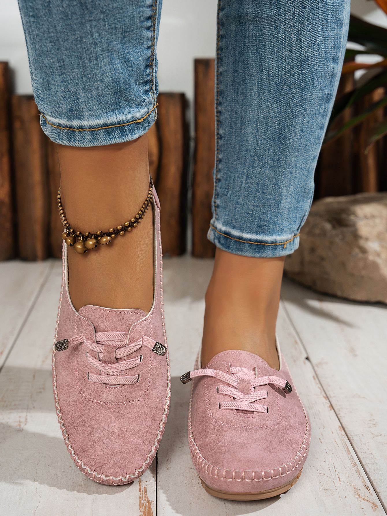 Women's Breathable Vintage Style Leather Loafers, Orthopedic Slip-On Moccasins