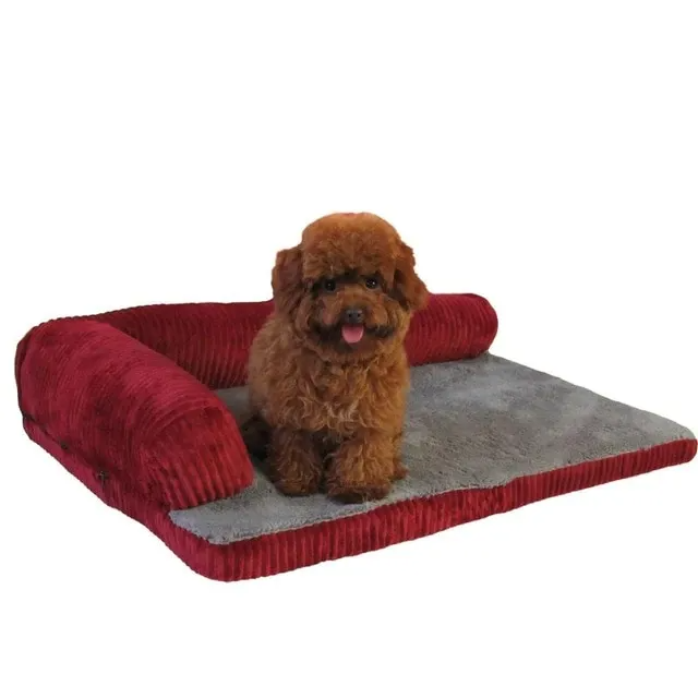 L-Shaped Soft Cushion Dog Bed