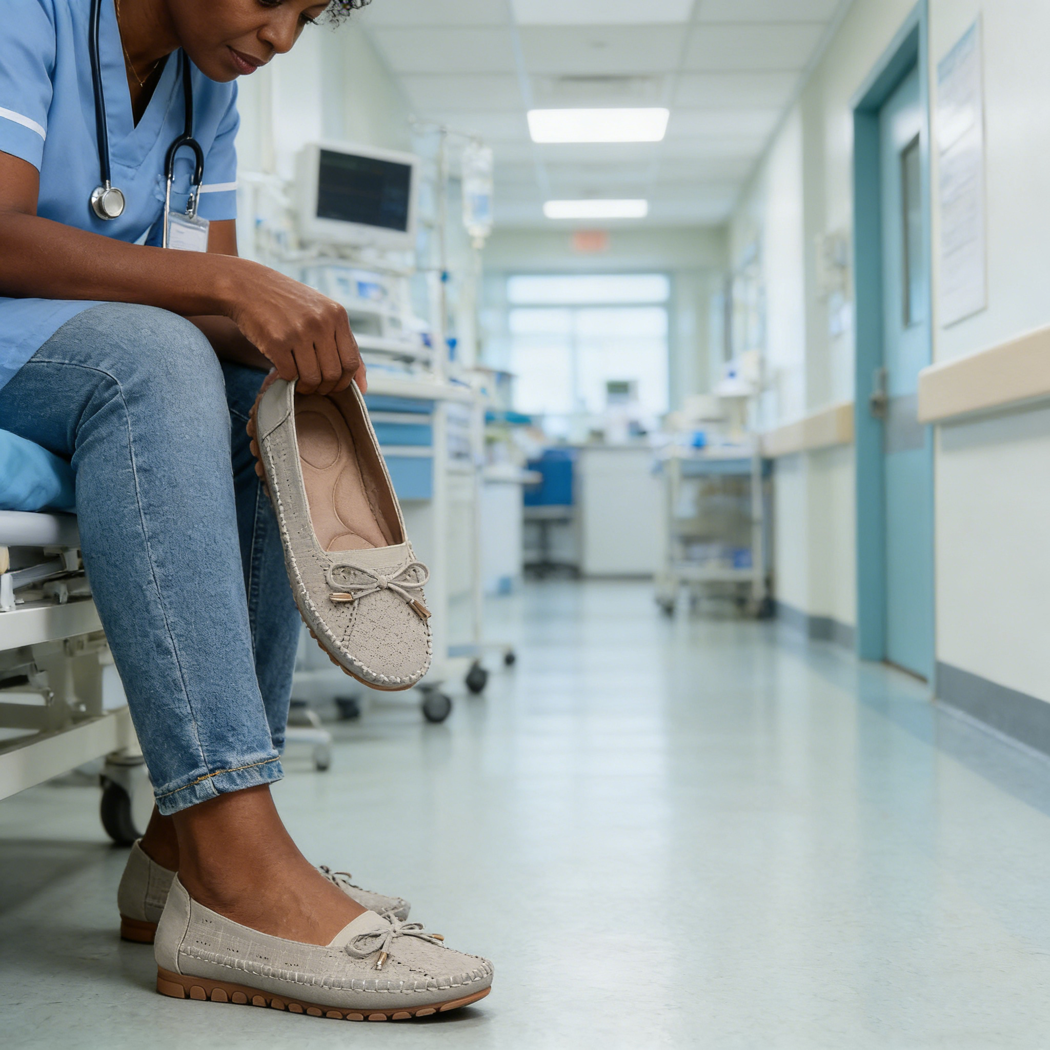 Orthopedic Leather Shoes for Women – Comfy & Anti-Slip