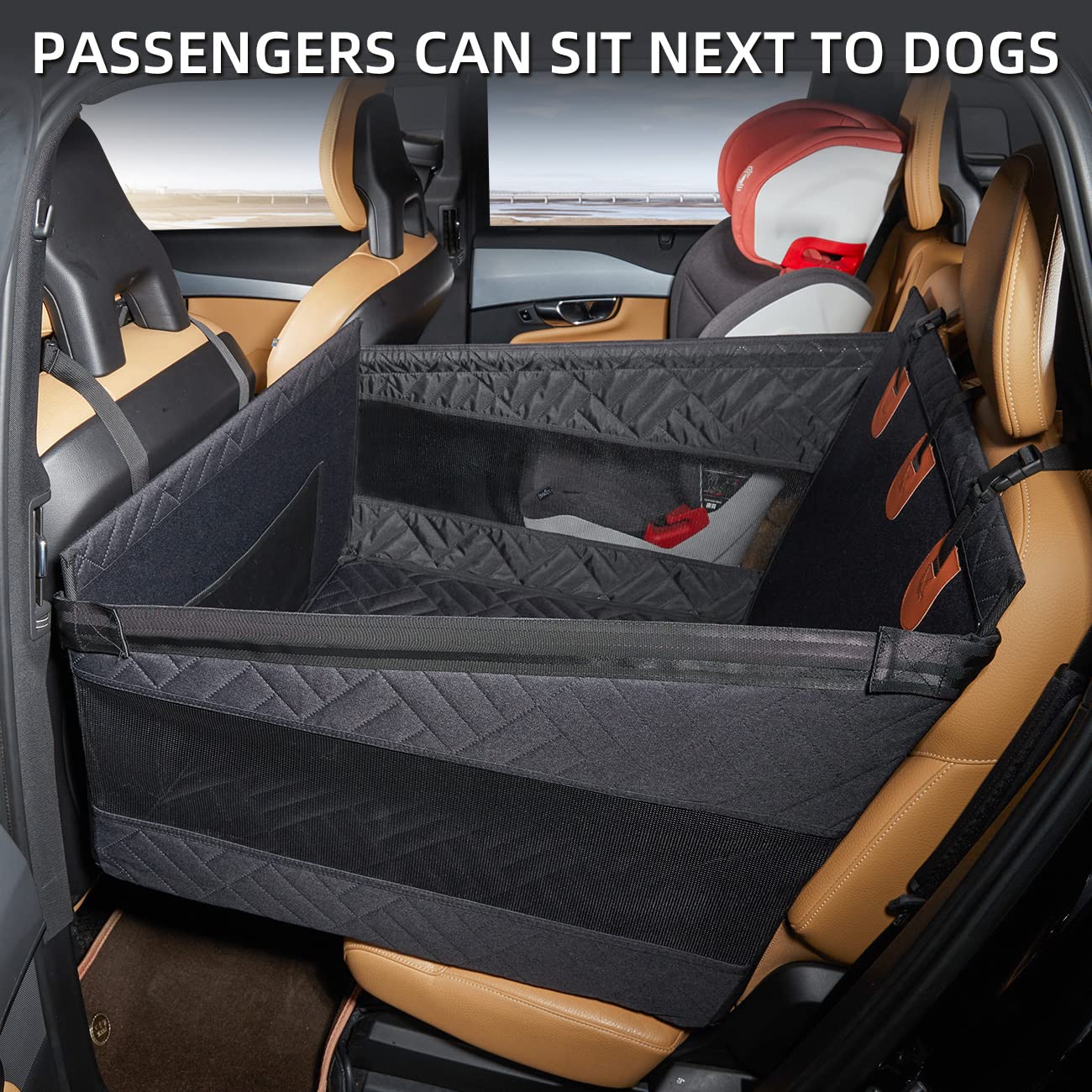 Large & Small Dog Car Seat Cover for Back Seat