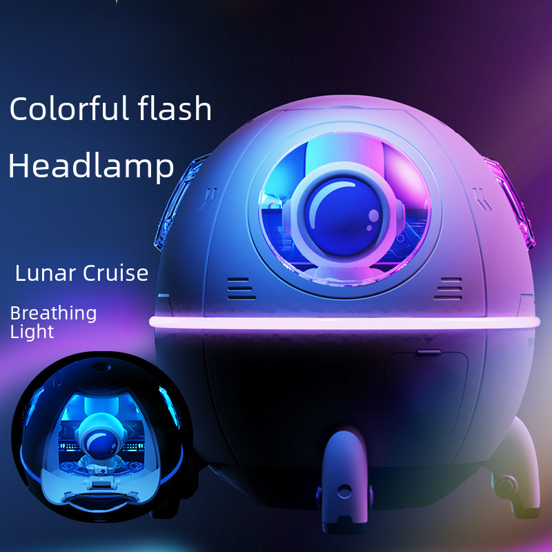 New Space Capsule Humidifier Usb Large Fog Amount Home Use Silent Bedroom Night Light Humidifier