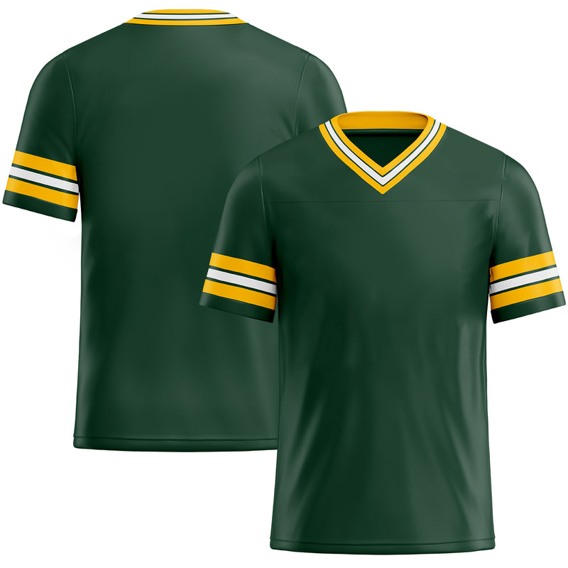 Personalized Green Practice Football Jersey 