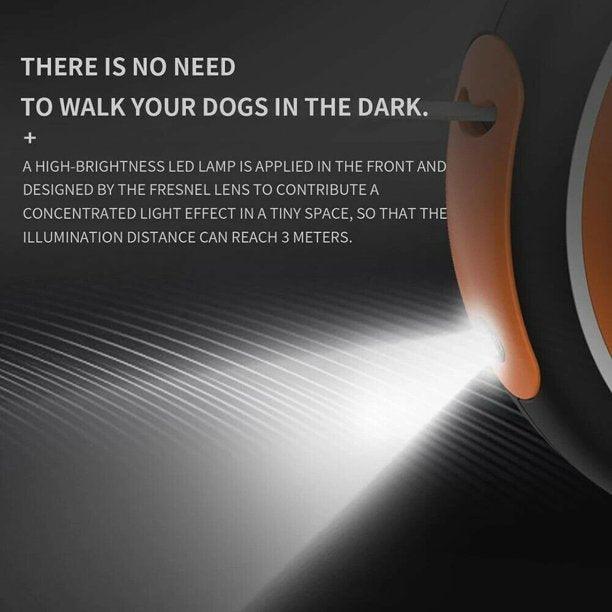 Smart LED Retractable Dog Leash
