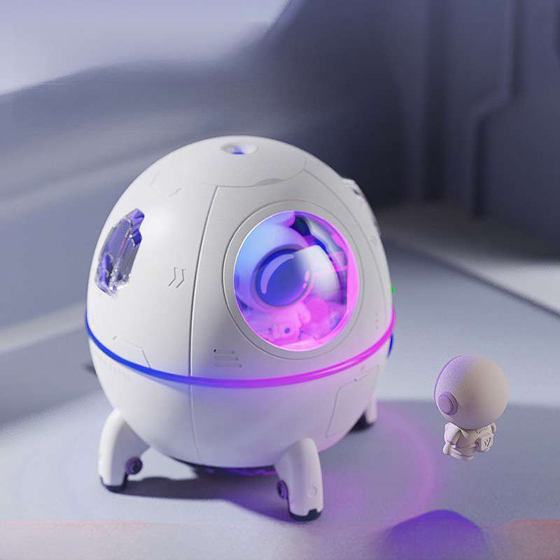 New Space Capsule Humidifier Usb Large Fog Amount Home Use Silent Bedroom Night Light Humidifier