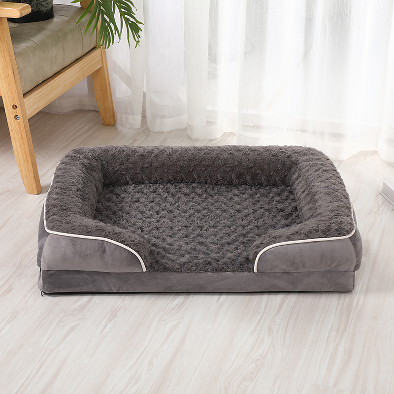Dog Beds for Large Dogs, Orthopedic Egg Foam Dog Couch for Pet Sleeping