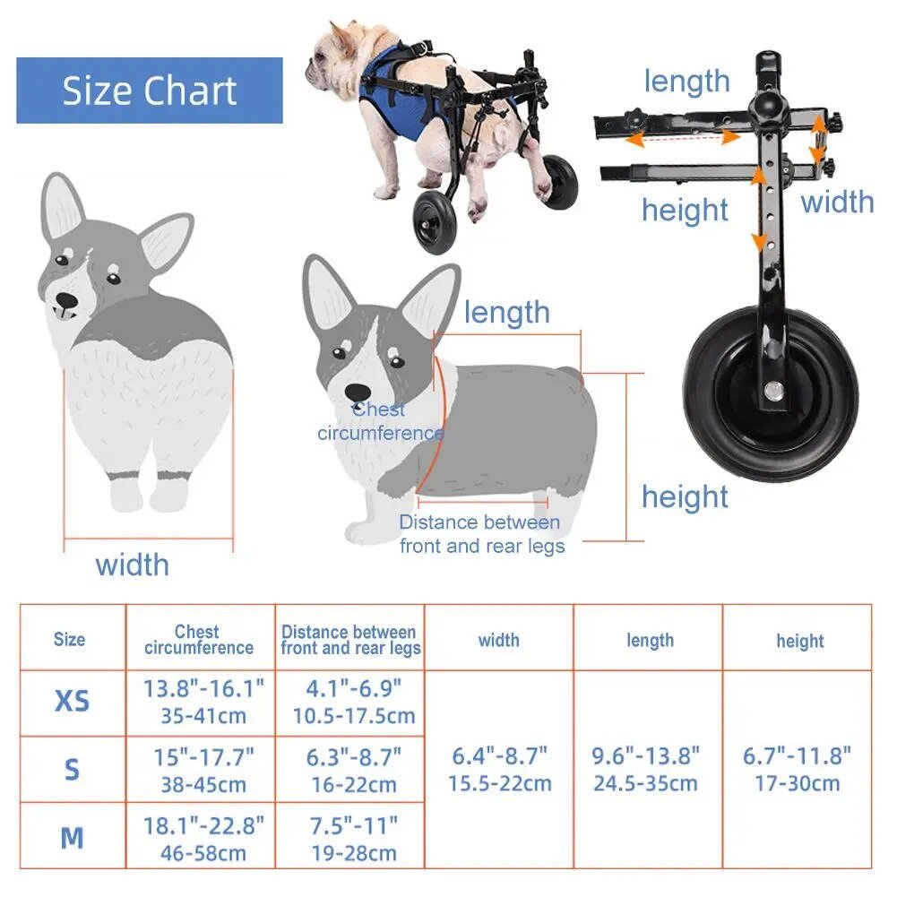 Rehab OS cHind Leg Mobility Assistance for Small and Middle dogs