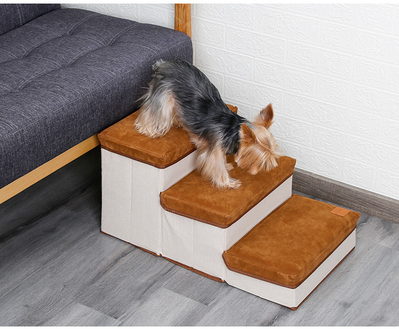 Premium Pet Fortable Steps with Storage and Lounge
