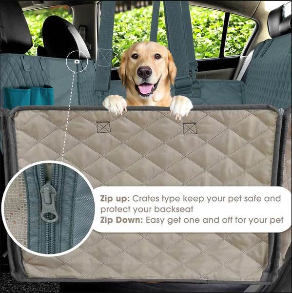  Premium Dog Rear Car Seat Cover, Scratch Prevent Antislip Dog Car Hammock,  Waterproof Scratchproof 