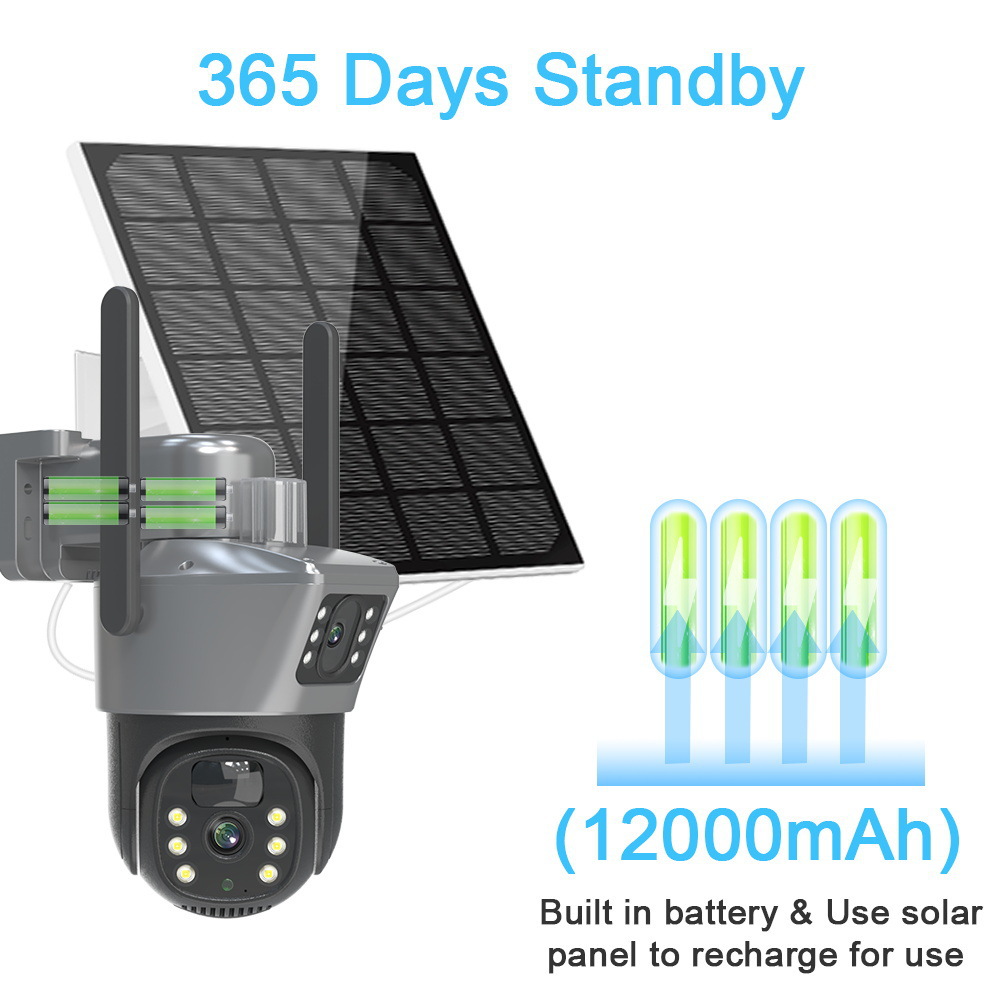 Wireless 4K Security Camera With Solar Panel