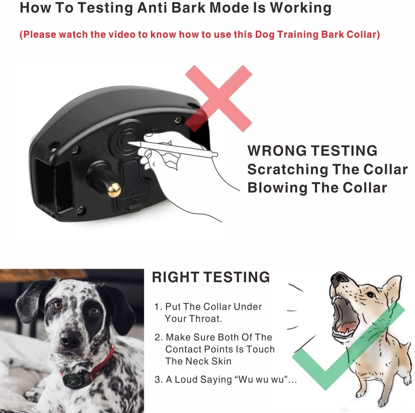 Dog Training Collar  - Remote Control - Anti-Bark