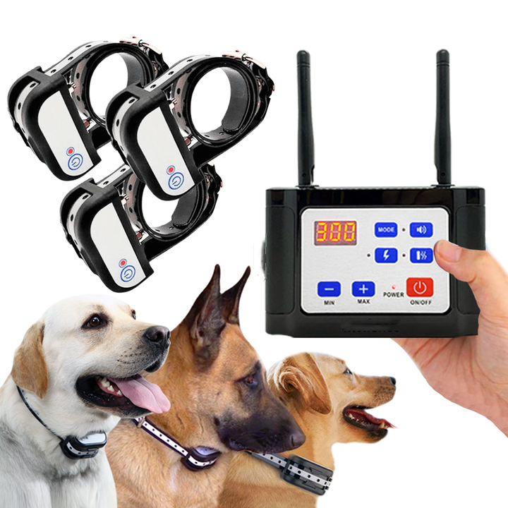 2-in-1 Wireless Dog Fence & Outdoor Training Collar, Dog Containment System