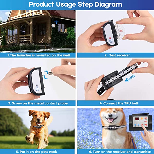 2-in-1 Wireless Dog Fence & Outdoor Training Collar
