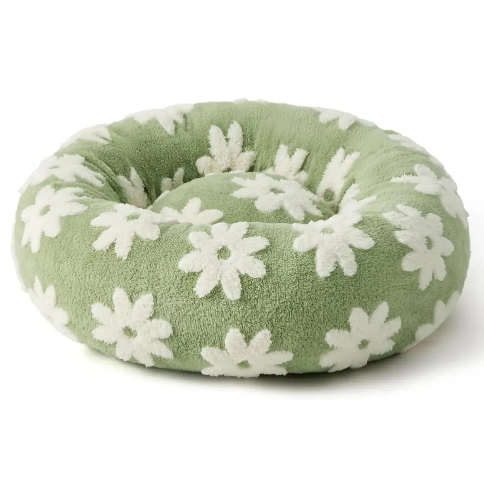 Calming Donut Dog Bed - Anti-Anxiety Plush Comfort