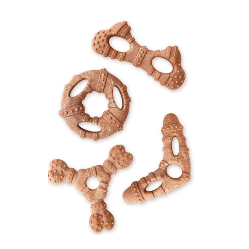 4PCS Puppy Chew Toys For Teething Dog Toys Interactive Bone Shaped Teeth Cleaning